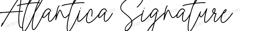 Atlantica Signature字体转换